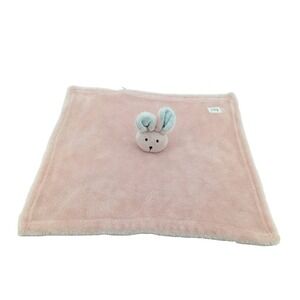 Gagou Tagou Pink Lovey Bunny Rabbit Plush Fleece Security Blanket